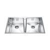 High Quality Customisable Stainless Steel Double Basin Sink for High-end Kitchens