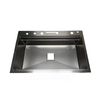High quality honeycomb pattern double step single basin stainless steel sink
