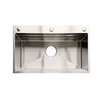 High Quality Natural Color Double Step Single Basin Stainless Steel Sink
