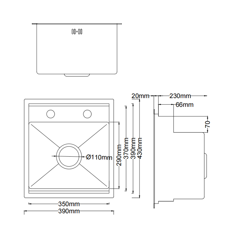 Bar Sink 3943