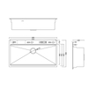Top-mount Double-step Brushed Finish