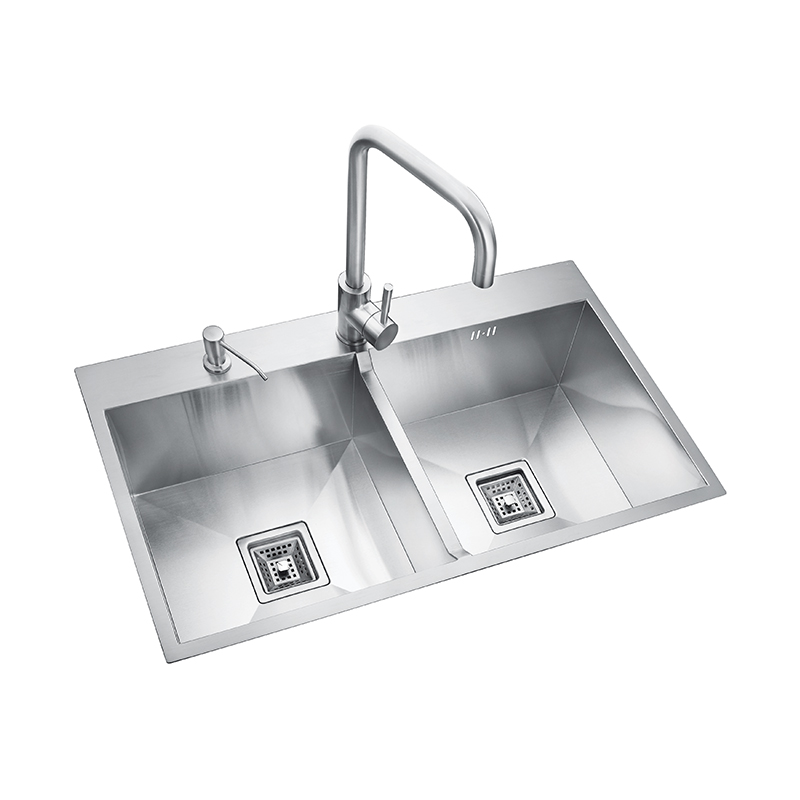 High Quality Countertop Double Basin Stainless Steel Sink
