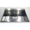 High Quality Natural Color Double Step Single Basin Stainless Steel Sink
