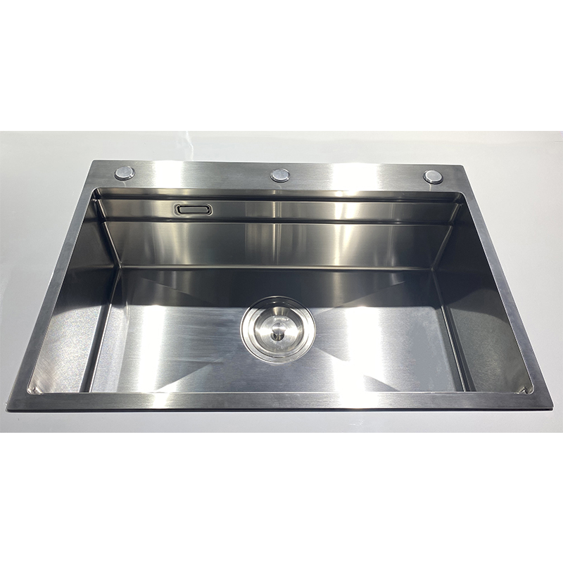 High Quality Natural Color Double Step Single Basin Stainless Steel Sink