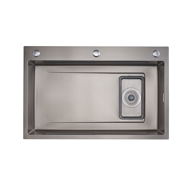 Volcanic Stone Pattern Stainless Steel Single Basin 7548
