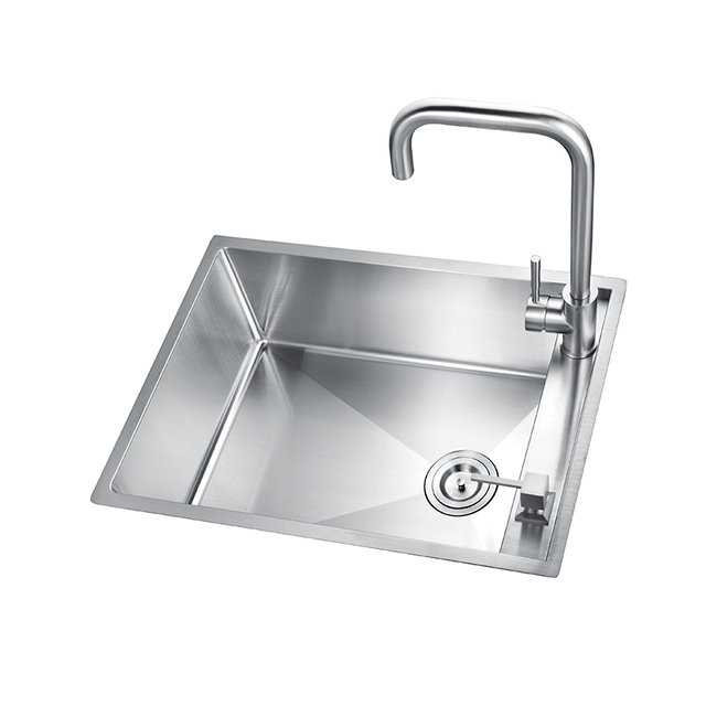 High Quality Customisable Stainless Steel Single Basin Sink for High-end Kitchens