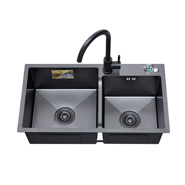 High Quality Countertop Double Basin Stainless Steel Sink