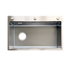Brushed Silver Stainless Steel Single Basin