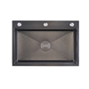 Volcanic Stone Texture Black Stainless Steel Single Basin