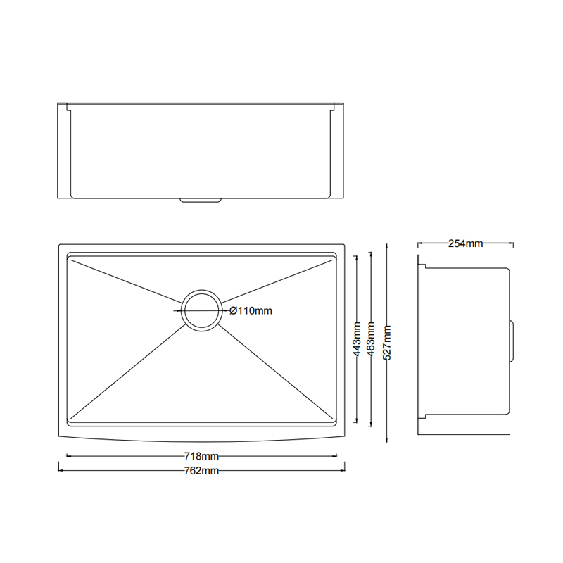 Premium Customizable Stainless Steel Edge Sink for High-End Kitchens