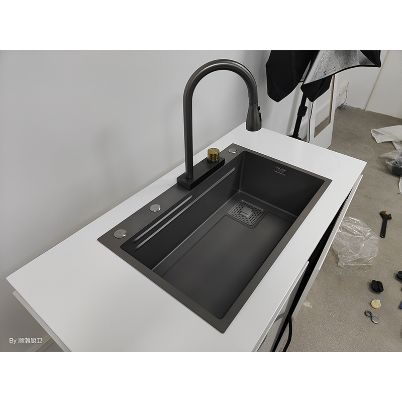 Double Ribbed Stainless Steel Sink 7546