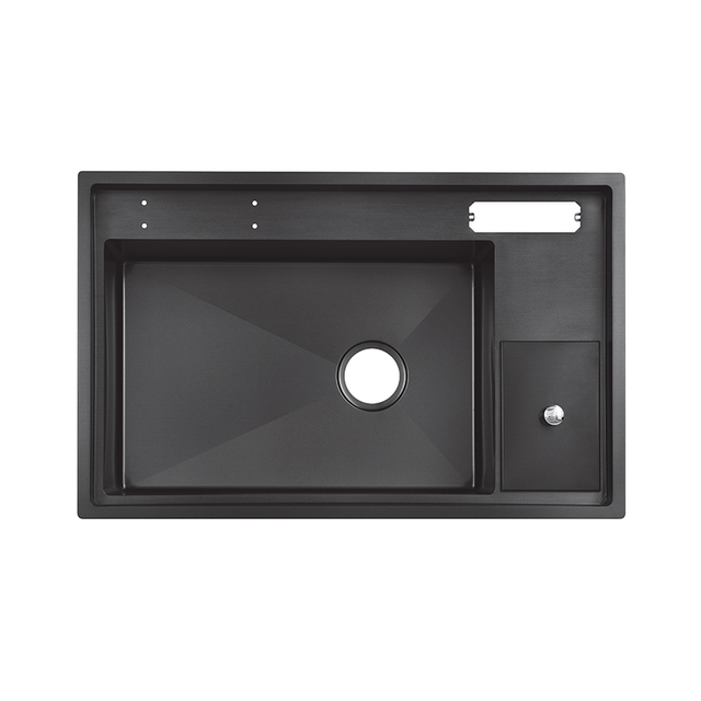 304 Kitchen Sink with Side Knife Holder & Cutting Board Rack