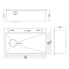 Brushed Silver Stainless Steel Single Basin